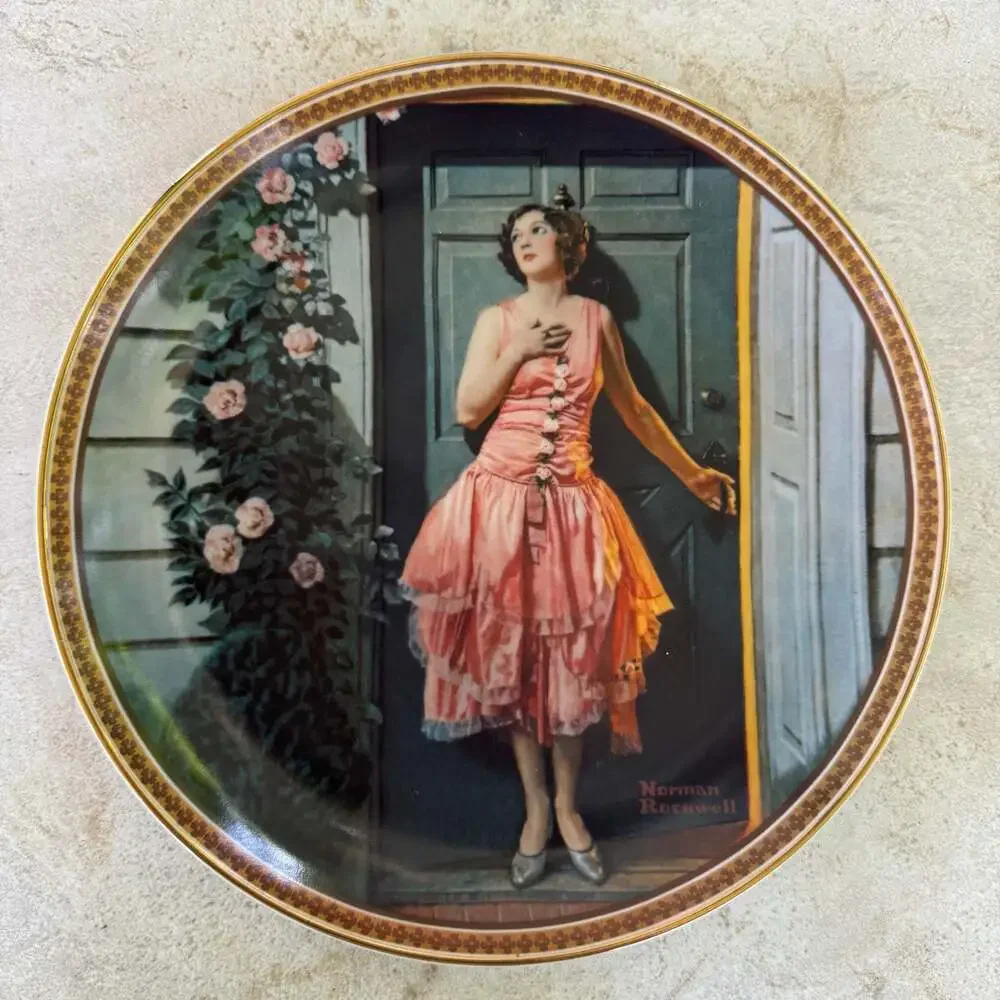 Norman Rockwell's 'Standing in the Doorway' Collector's Plate